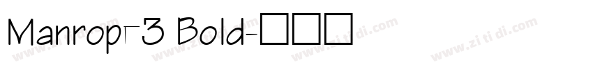 Manrope3 Bold字体转换
